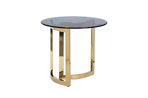 47ED-ET062GOLD Стол журнальный темн.стекло/золото d60*55см купить по цене 29&nbsp;800  руб.
