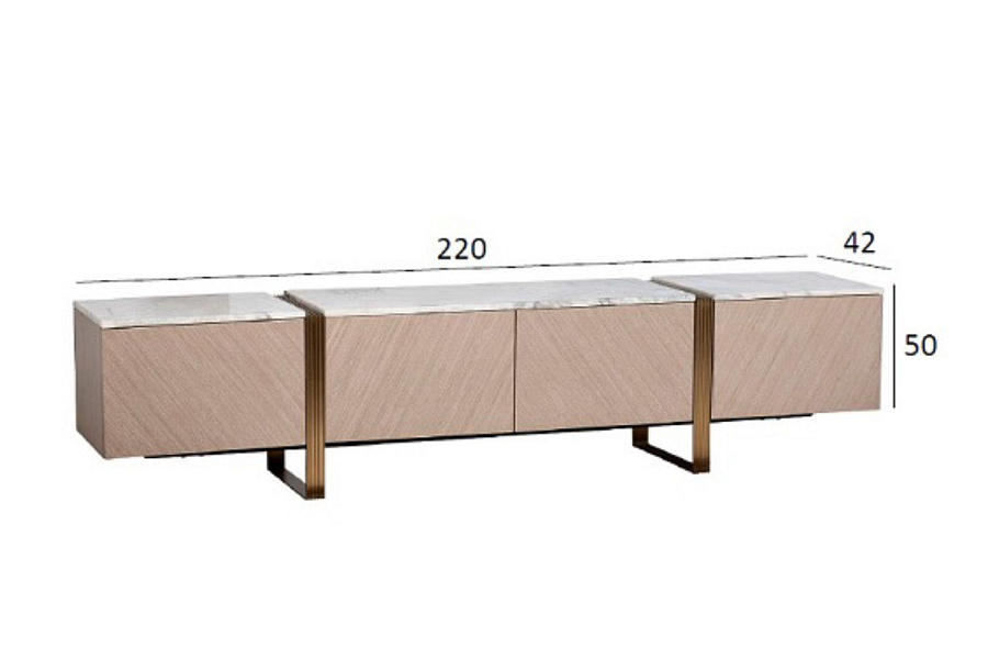 58DB-23185 Тумба под телевизор 220*42*50см купить по цене 239 680 ₽