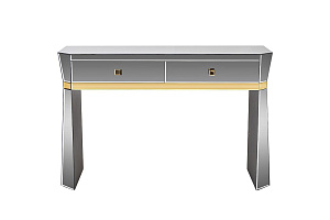 KFG125 Консоль 2 ящика с золотистой отделкой 120*42*79см купить по цене 50&nbsp;400  руб.