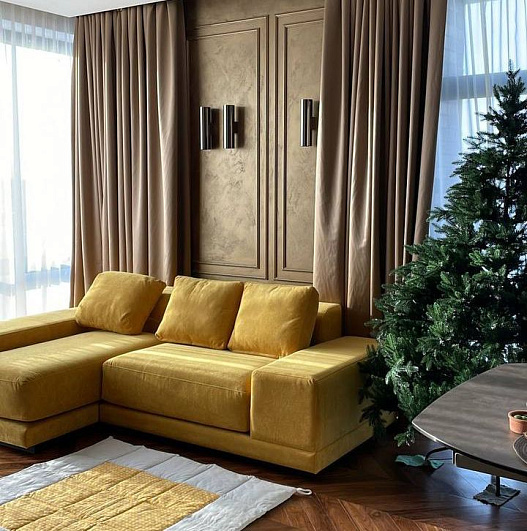 Диван Венью мягкий велюр (бежевый)